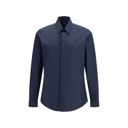 Fendi Blue Cotton Shirt
