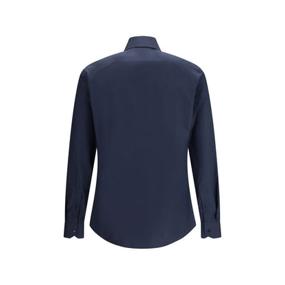 Fendi Blue Cotton Shirt