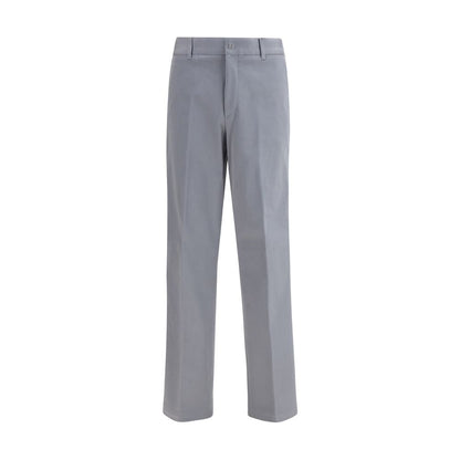 Fendi Gray Cotton Casual Pants