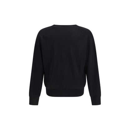 Ami Paris Black Merino Wool Cardigan