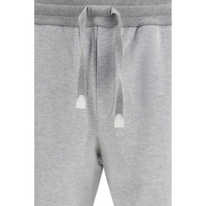 Brioni Gray Cotton Joggers (Workout Pants)