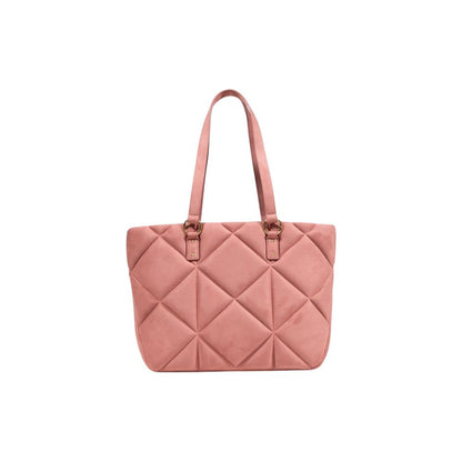 Love Moschino Pink Suede Leather Handbag