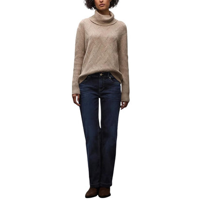 Street One Blue Cotton Mom Jeans
