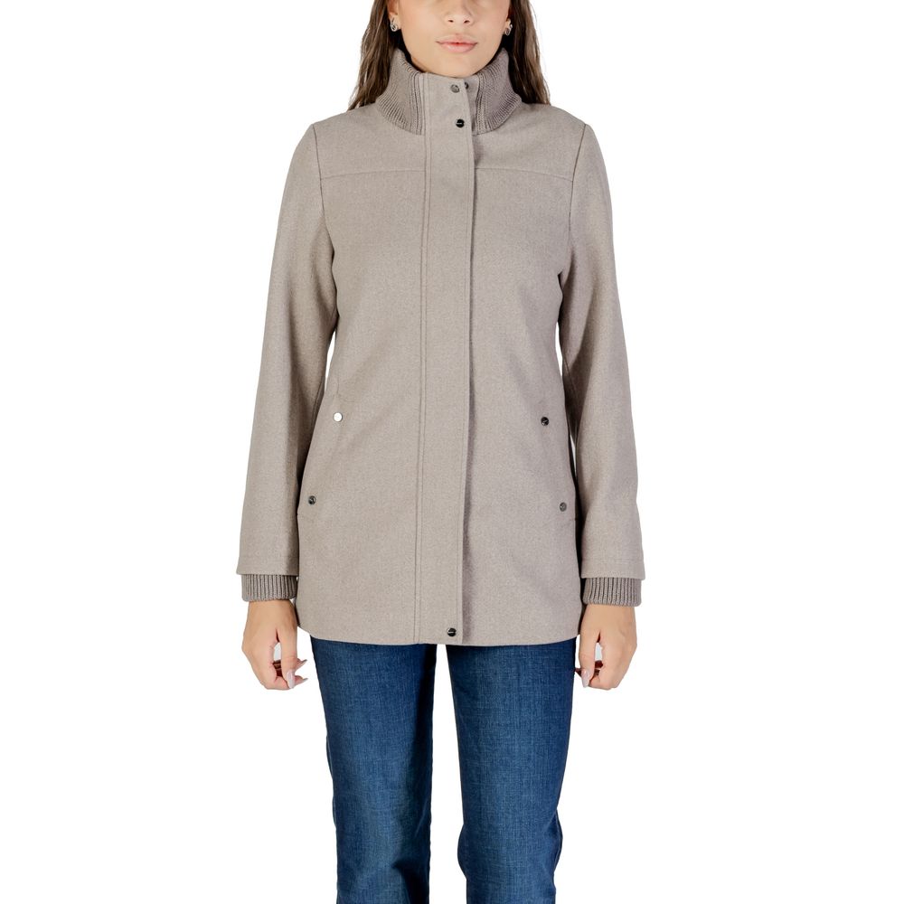 Street One Gray Polyester Coat