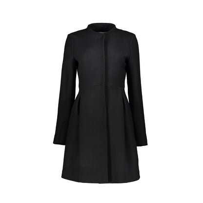 Herno Black Virgin Wool Coat