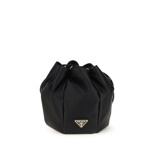 Prada Black Silk Backet Bag
