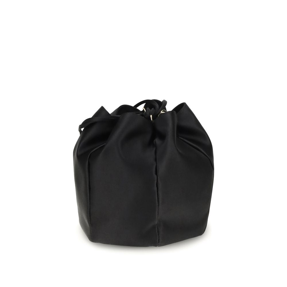 Prada Black Silk Backet Bag