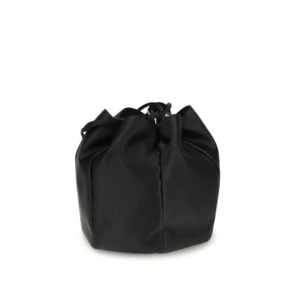 Prada Black Silk Backet Bag