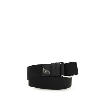 Prada Black Nylon Regular Belt