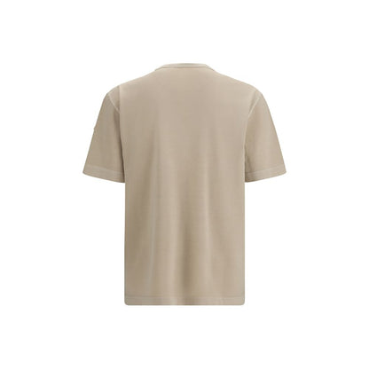 Moncler Beige Cotton T-Shirt