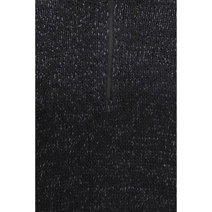 LAMINAR Black Cotton Sweatshirt