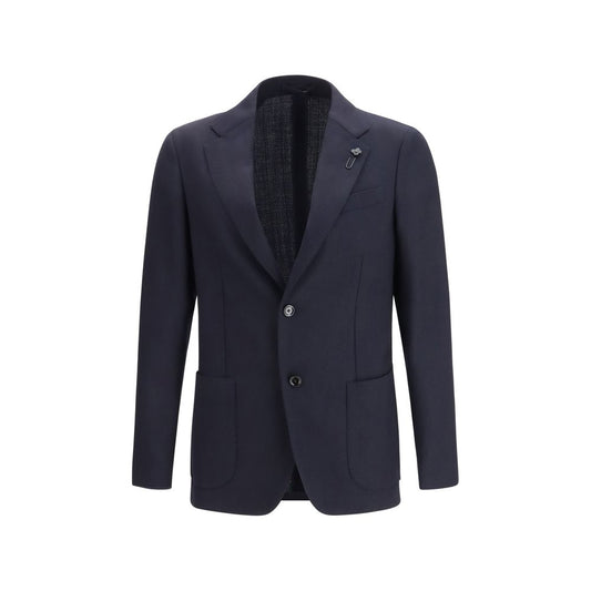 Lardini Blue Wool Blazer