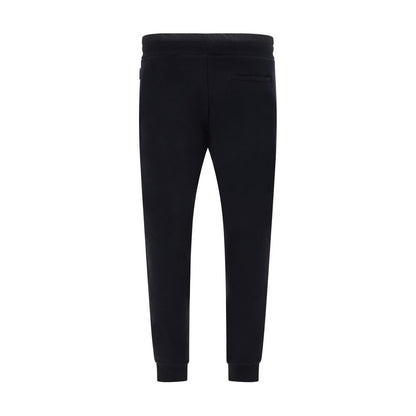 Philipp Plein Black Cotton Joggers (Workout Pants)