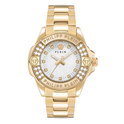 Philipp Plein Gold Stainless Steel Dress Watch