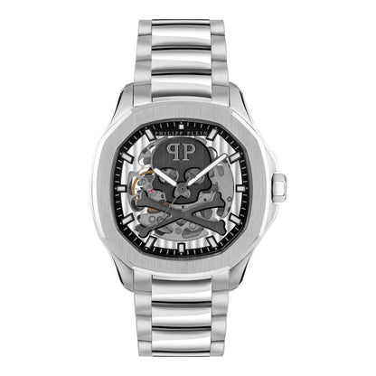 Philipp Plein Gray Stainless Steel Dress Watch
