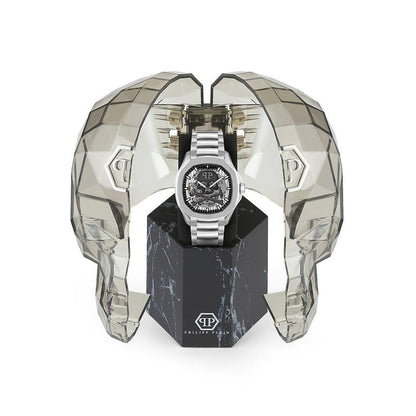 Philipp Plein Gray Stainless Steel Dress Watch