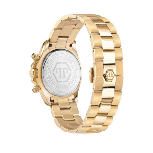 Philipp Plein Gold Stainless Steel Dress Watch