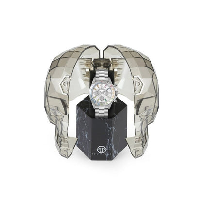 Philipp Plein Gray Stainless Steel Dress Watch