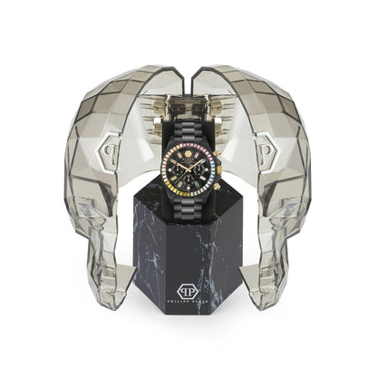 Philipp Plein Black Stainless Steel Dress Watch