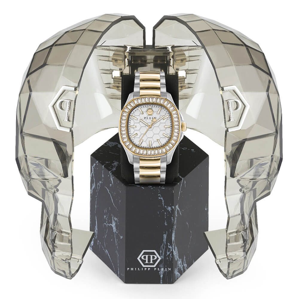 Philipp Plein Gold Stainless Steel Dress Watch