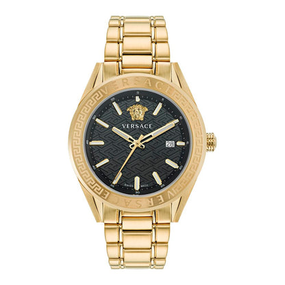 Versace Gold Stainless Steel Dress Watch
