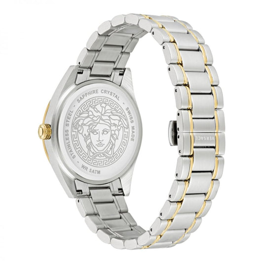 Versace Gray Stainless Steel Dress Watch