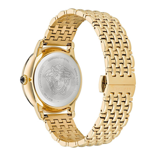 Versace Gold Stainless Steel Dress Watch