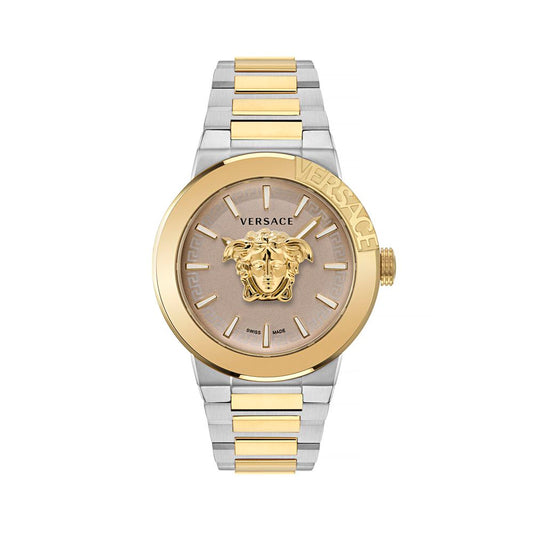 Versace Gold Stainless Steel Dress Watch