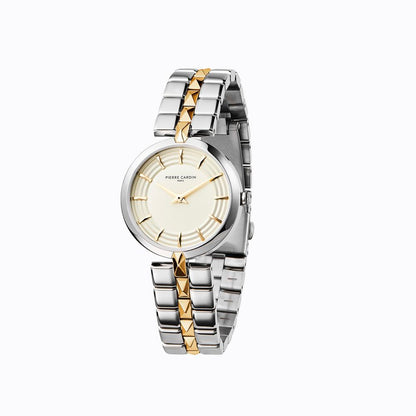 Pierre Cardin Gray Stainless Steel Dress Watch