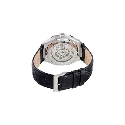 Pierre Cardin Black Leather Bracelet Watch