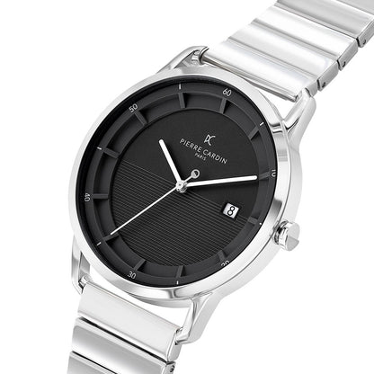 Pierre Cardin Gray Stainless Steel Dress Watch