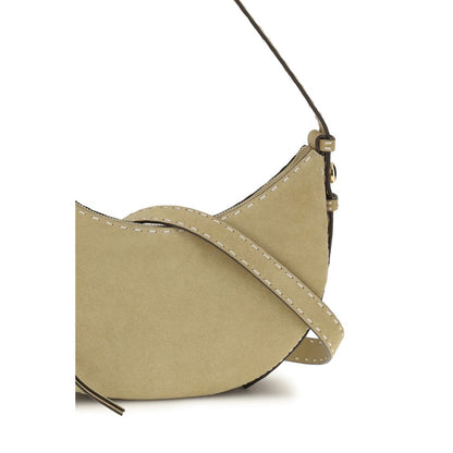Tory Burch Beige Calf Leather Bos Taurus Shoulder Bag