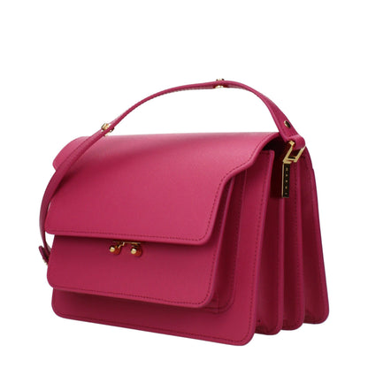 Marni Pink Leather Shoulder Bag