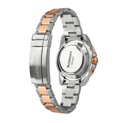 Bobroff Silver Stainless Steel Dress Watch