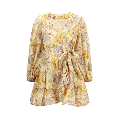 Zimmermann Bicolor Cotton Casual Dress