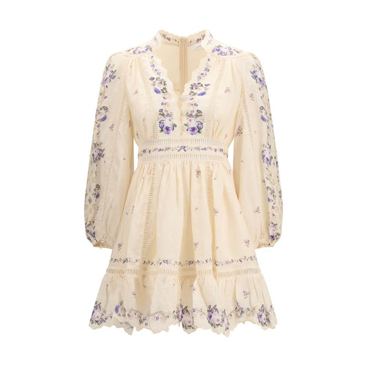 Zimmermann Beige Linen Casual Dress