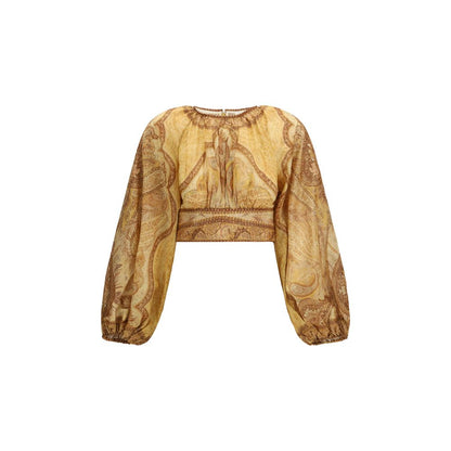 Zimmermann Bicolor Cotton Blouse