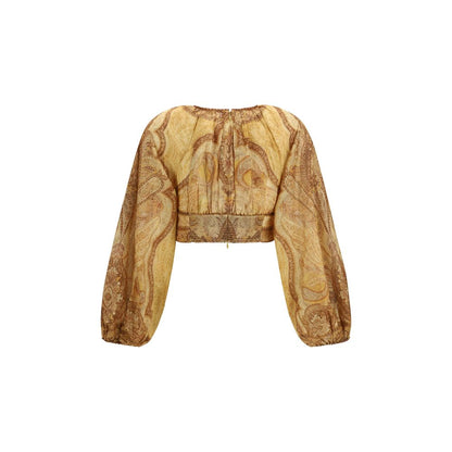 Zimmermann Bicolor Cotton Blouse