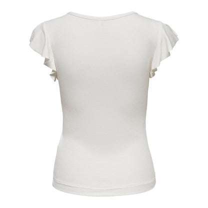 Only Cream Viscose T-Shirt