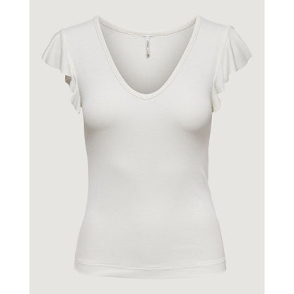 Only Cream Viscose T-Shirt
