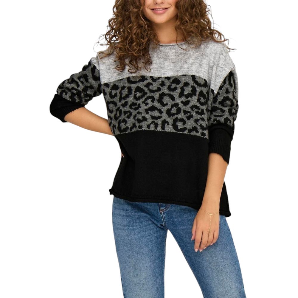 Only Gray Marabou Sweatshirt