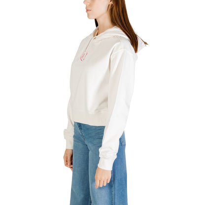 Tommy Hilfiger Jeans Cream Recycled Cotton Hoodie