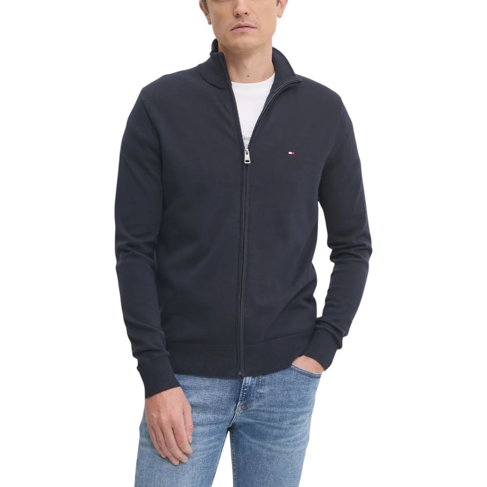 Tommy Hilfiger Blue Cotton Cardigan