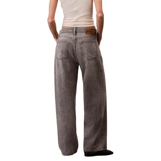 Calvin Klein Jeans Gray Cotton Boyfriend Jeans