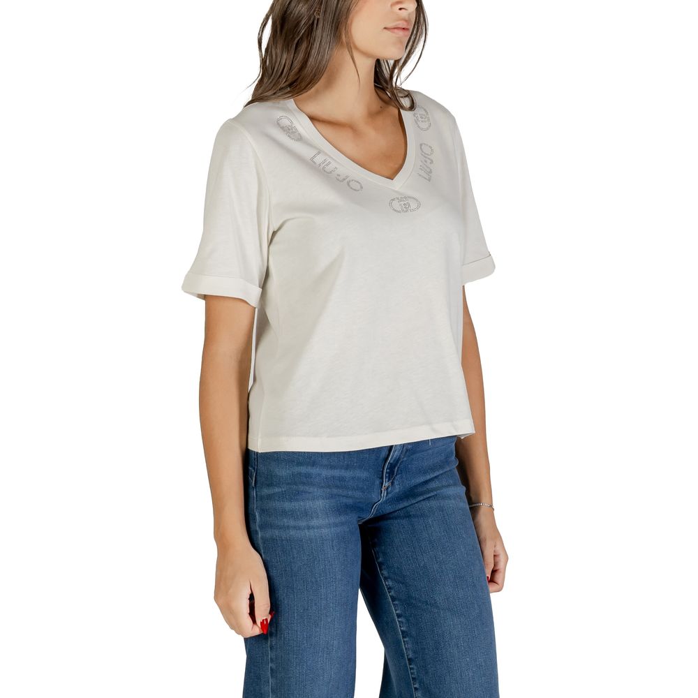 Liu Jo White Cotton T-Shirt