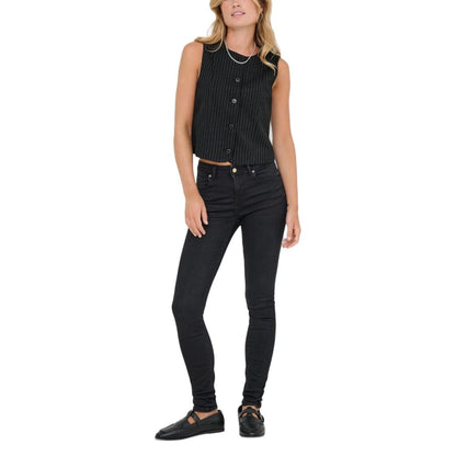 Only Black Recycled Polyester Waistcoat