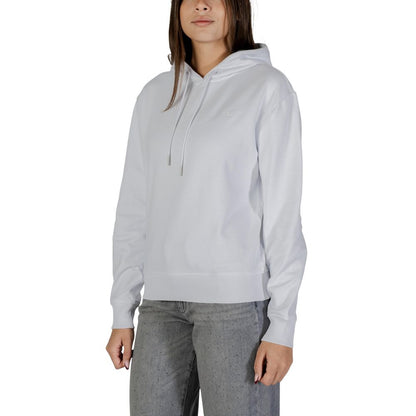 Calvin Klein Jeans White Cotton Hoodie