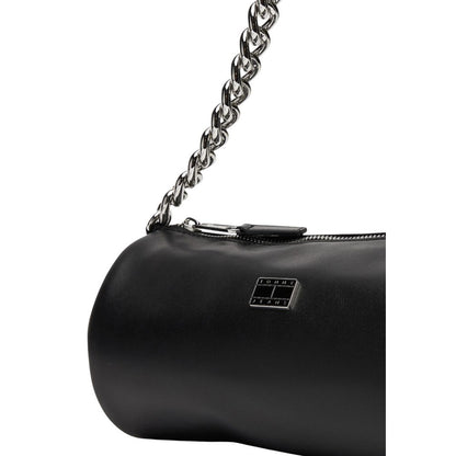 Tommy Hilfiger Jeans Black Artificial Leather Handbag