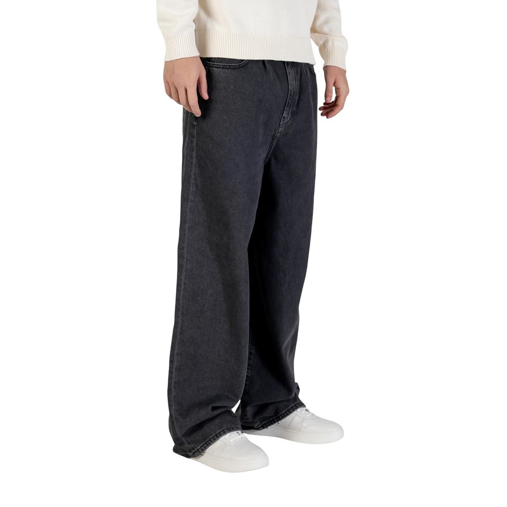 Only & Sons Black Cotton Relaxed Fit Jeans