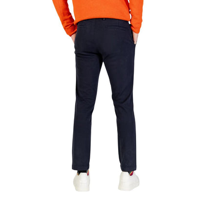 Borghese Blue Cotton Skinny Pants